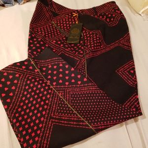 Colleen Atwood Alice Through the Looking Glass Hearts Capri Pants